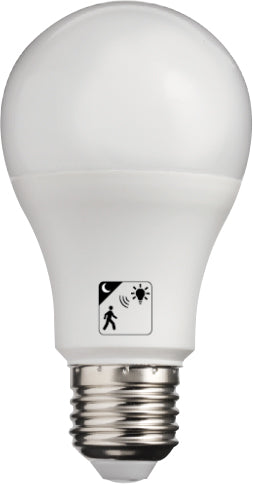 230Vac 10W Daylight Led Pir/Lux Sensor Lamp E27