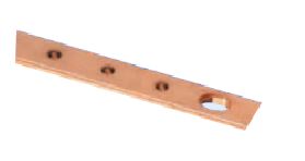 Copper Busbar 30X5X300L Plated And Threaded 15Xm6