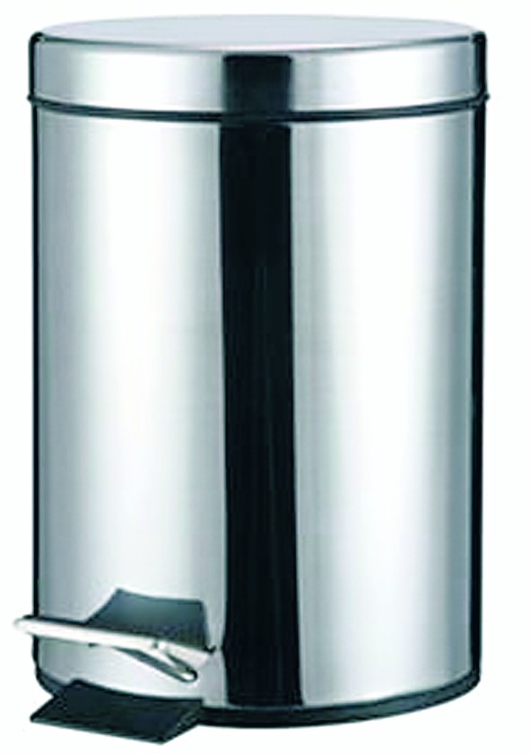 S/Steel Pedal Bin 30Litre 290Mm Dia X 655Mm High