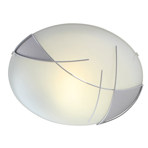 Raya Round Ceiling Light Chrome 1xE27