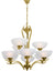 Load image into Gallery viewer, Sofia 9Lt Chandelier 770Mm Antique Brass
