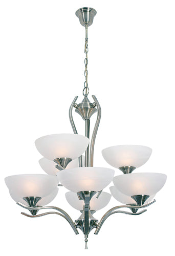 Sofia 9Lt Chandelier 770Mm Satin Chrome