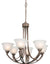 Load image into Gallery viewer, Aria 6Lt Chandelier 745Mm Brown Rust
