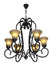 Load image into Gallery viewer, Archoftriumph 6Lt Chandelier 815Mm Bl
