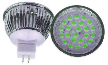 230Vac Green 12 Led Mr16 Spot Light