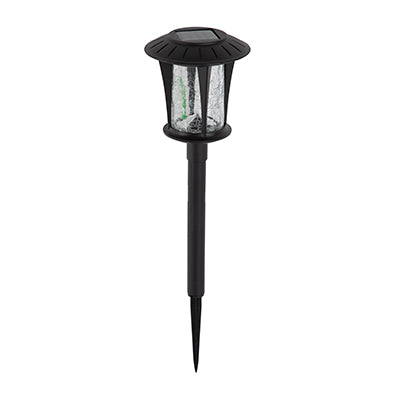 Solar Coach Light with Crack Glass Shade - Sell in PDQ of 12