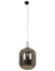 Load image into Gallery viewer, Pendant 450Mm Matt Black/Smokey Grey Glass
