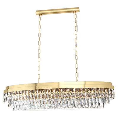 Valparaiso 13Lt Pendant 1150Mm Gold/Crystal