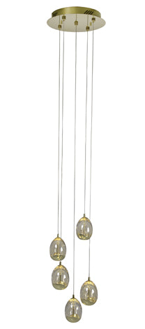 Dew Drop 5Lt Pendant 300Mm Gold