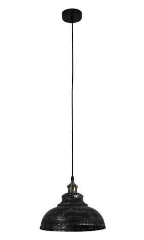 Farmhouse Pendant 290Mm Black/Silver