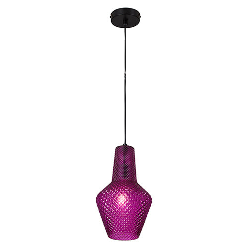 Milano Pendant 180Mm Pink Glass