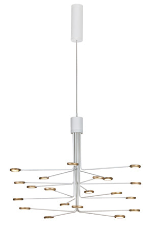 Tilly Series 2034 Pendant 1180Mm White/Gold