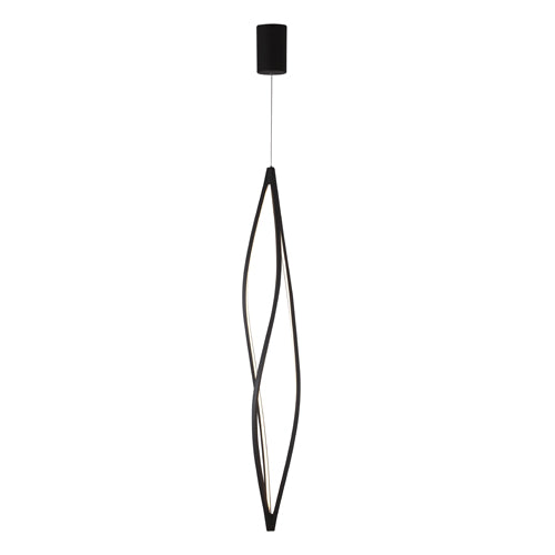 Senna Series 2003 Pendant 250Mm Black (Installed Vertically)