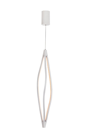 Senna Series 2003 Pendant 215Mm White (Installed Vertically)