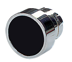 Black Flush Pushbutton Head