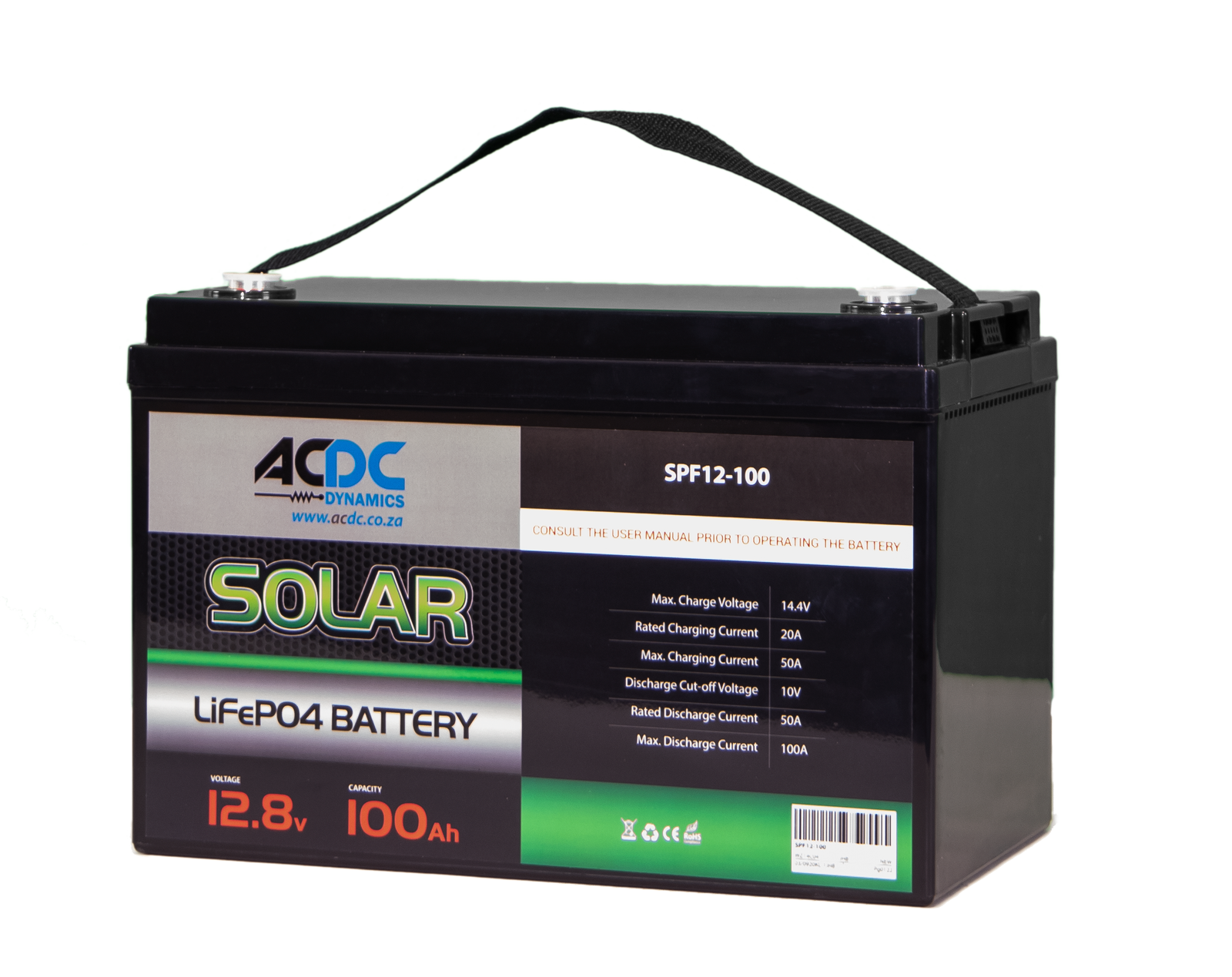 1280w 100ah 12.8v Lifepo4 Battery